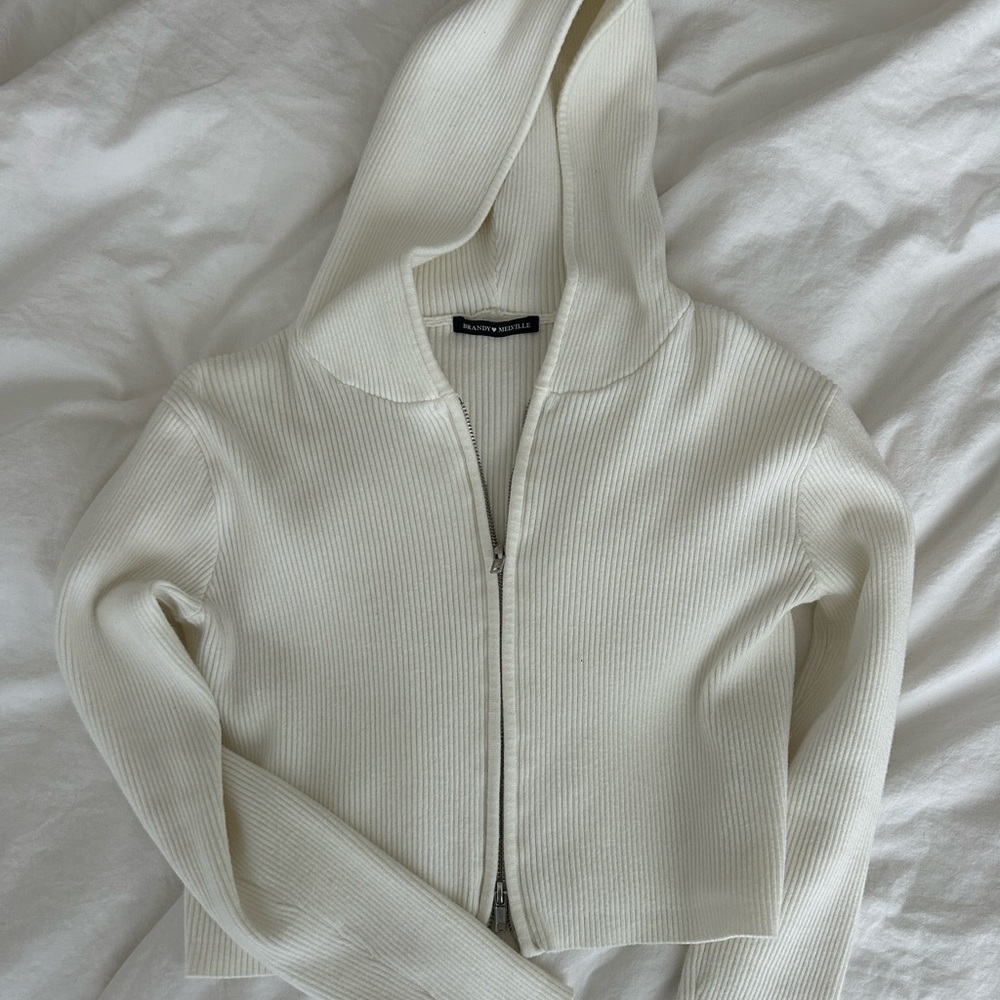 Brandy Melville Arden Hoodie White